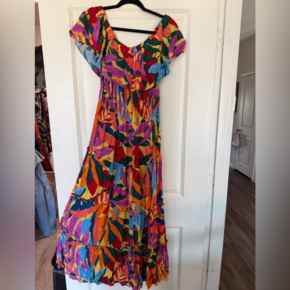 Terra & Sky Dresses & Skirts - Terra & Sky Vibrant Multicolor Maxi Dress
